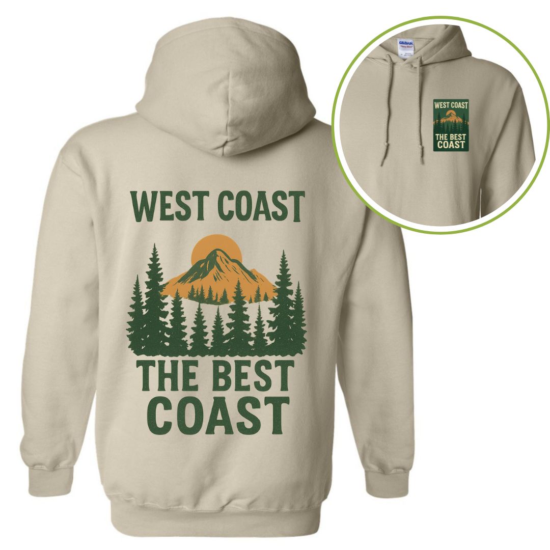 West Coast The Best Coast Graphic Hoodie