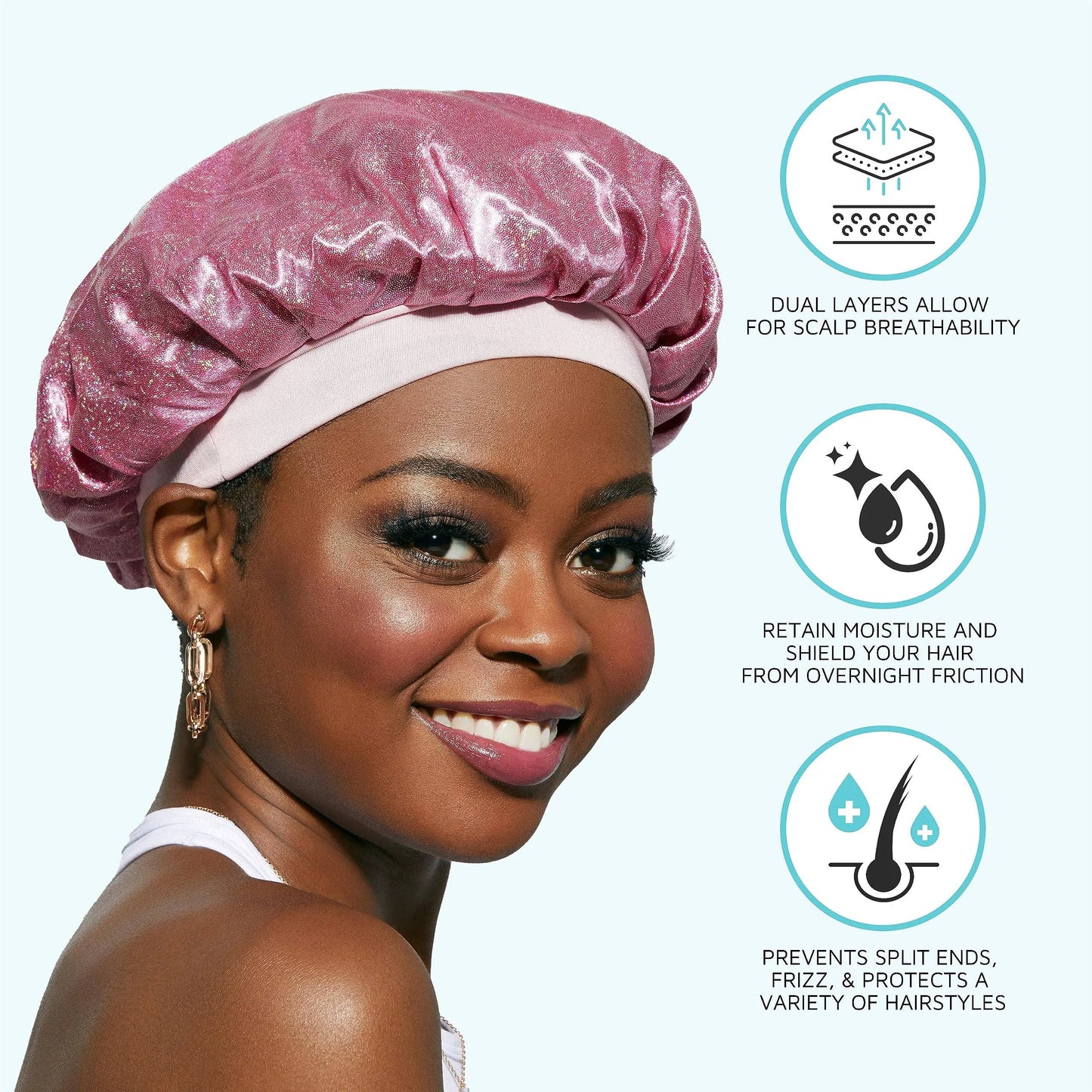Glitter Bonnet for Hair