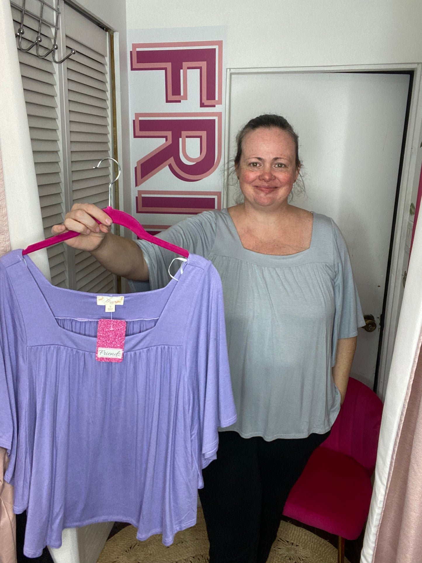 FINAL SALE Solid Poncho Top