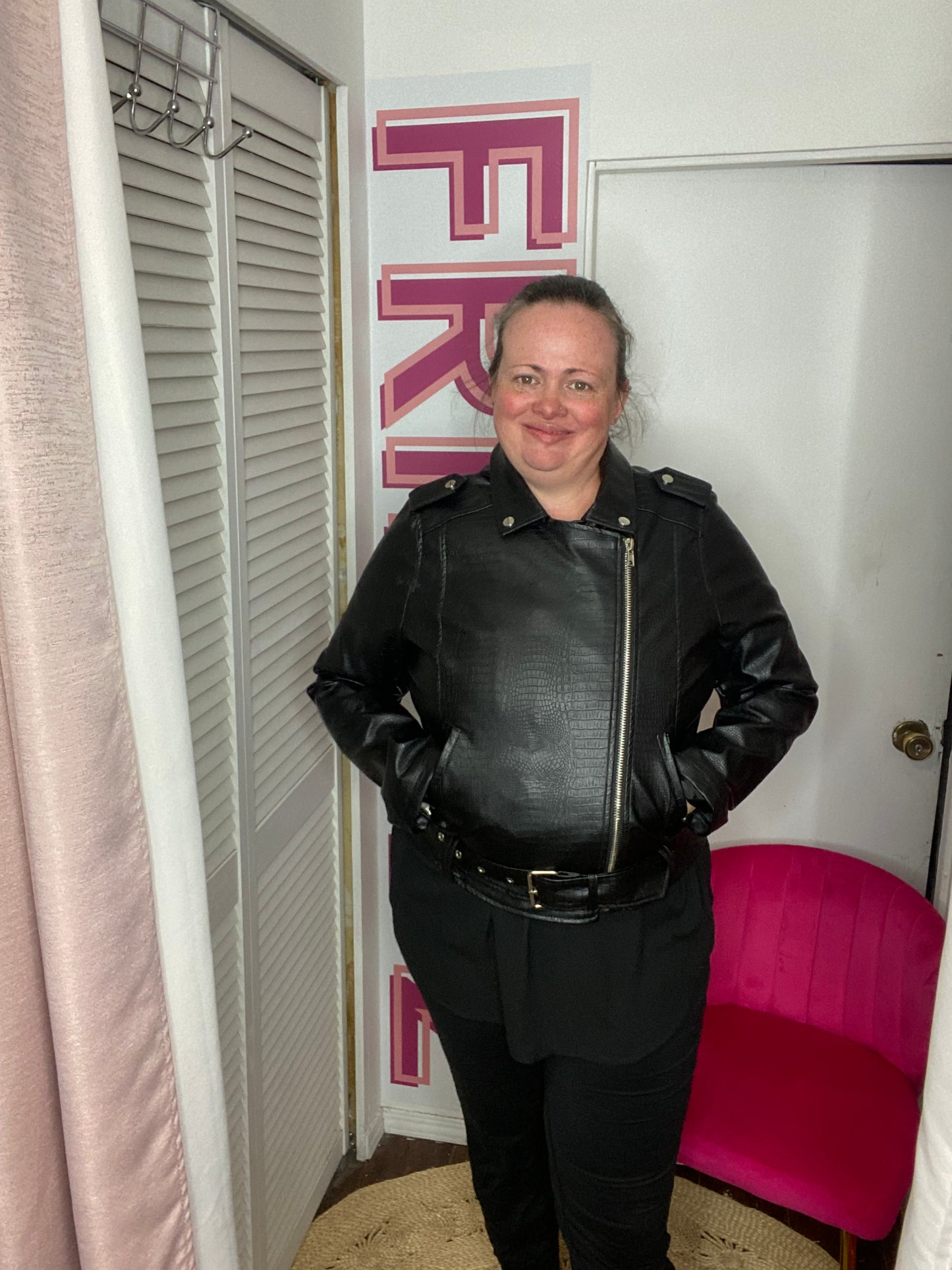 Chaqueta Moto En Relieve