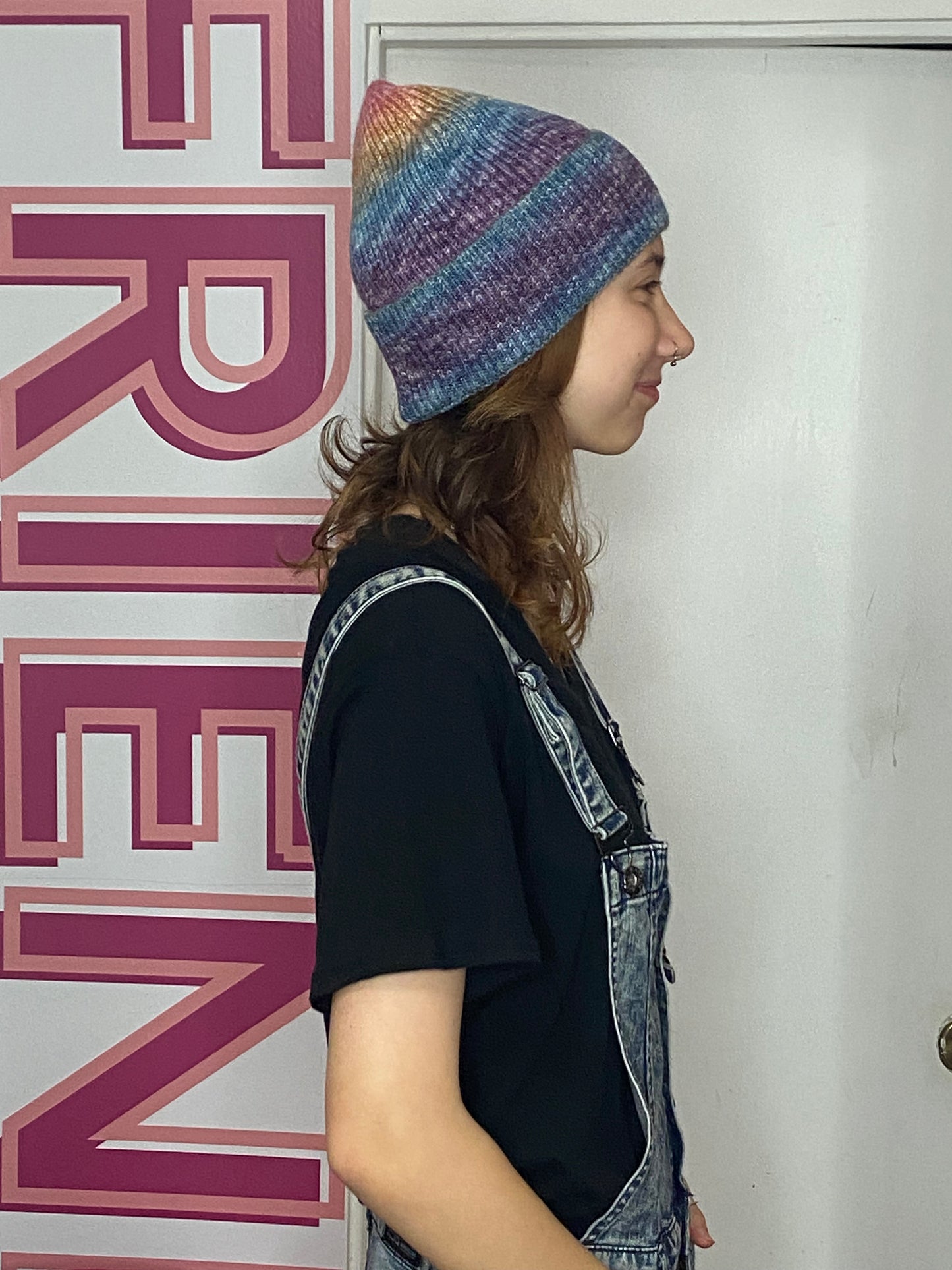 Rainbow Knit Toque Hat (2 Colours)