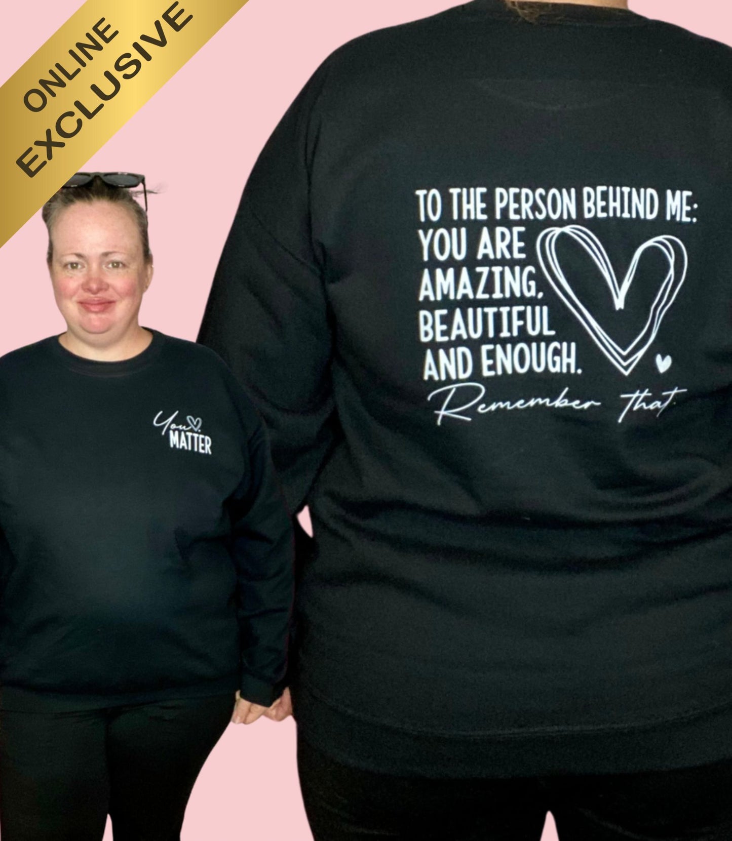 You Matter Crewneck Graphic Sweatshirt