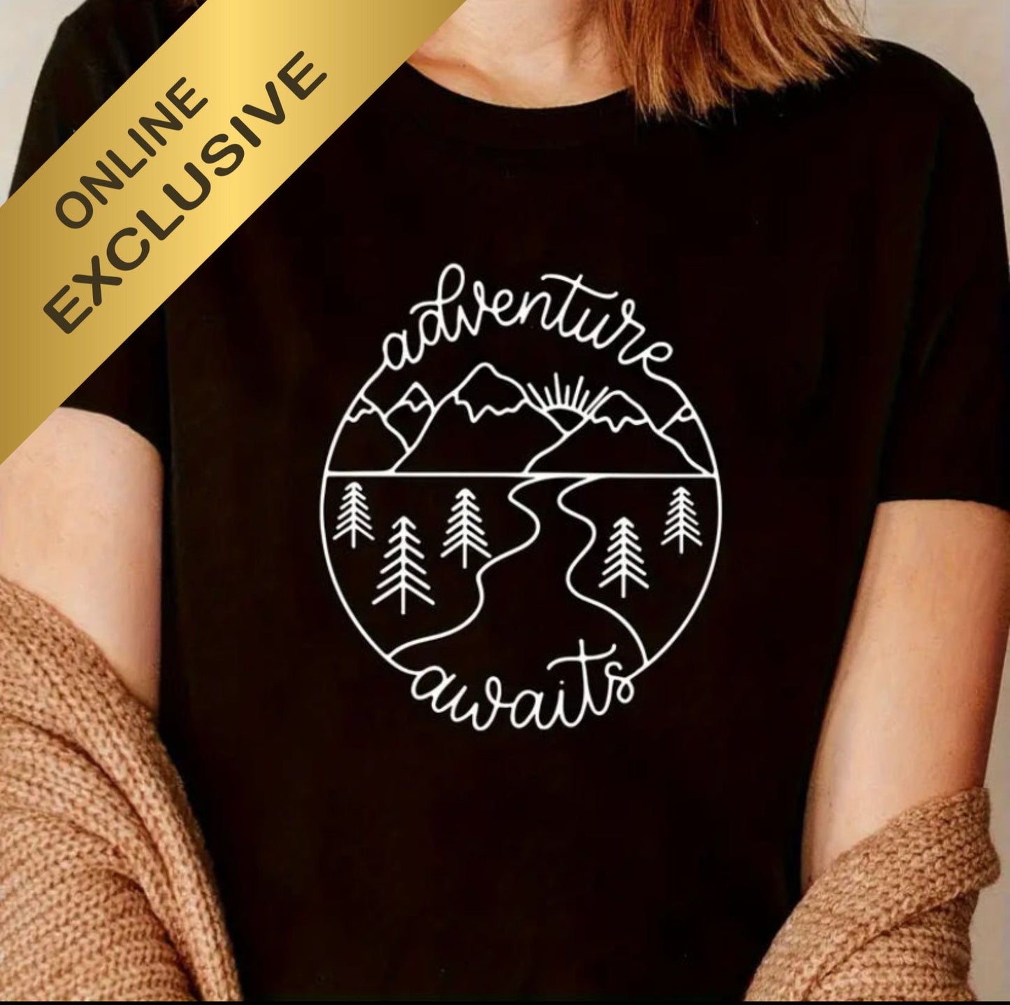 Adventure Awaits Graphic Tee Shirt