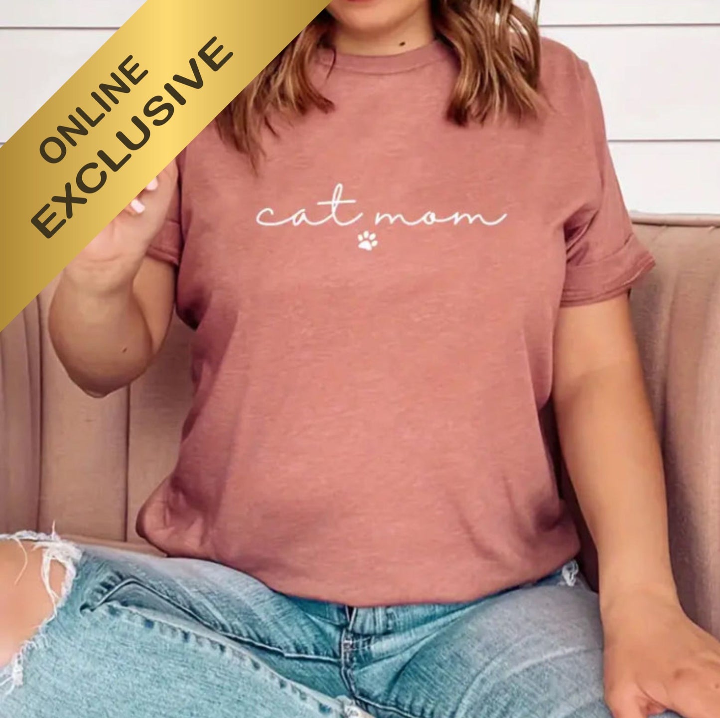 Cat Mom Graphic Tee Shirt