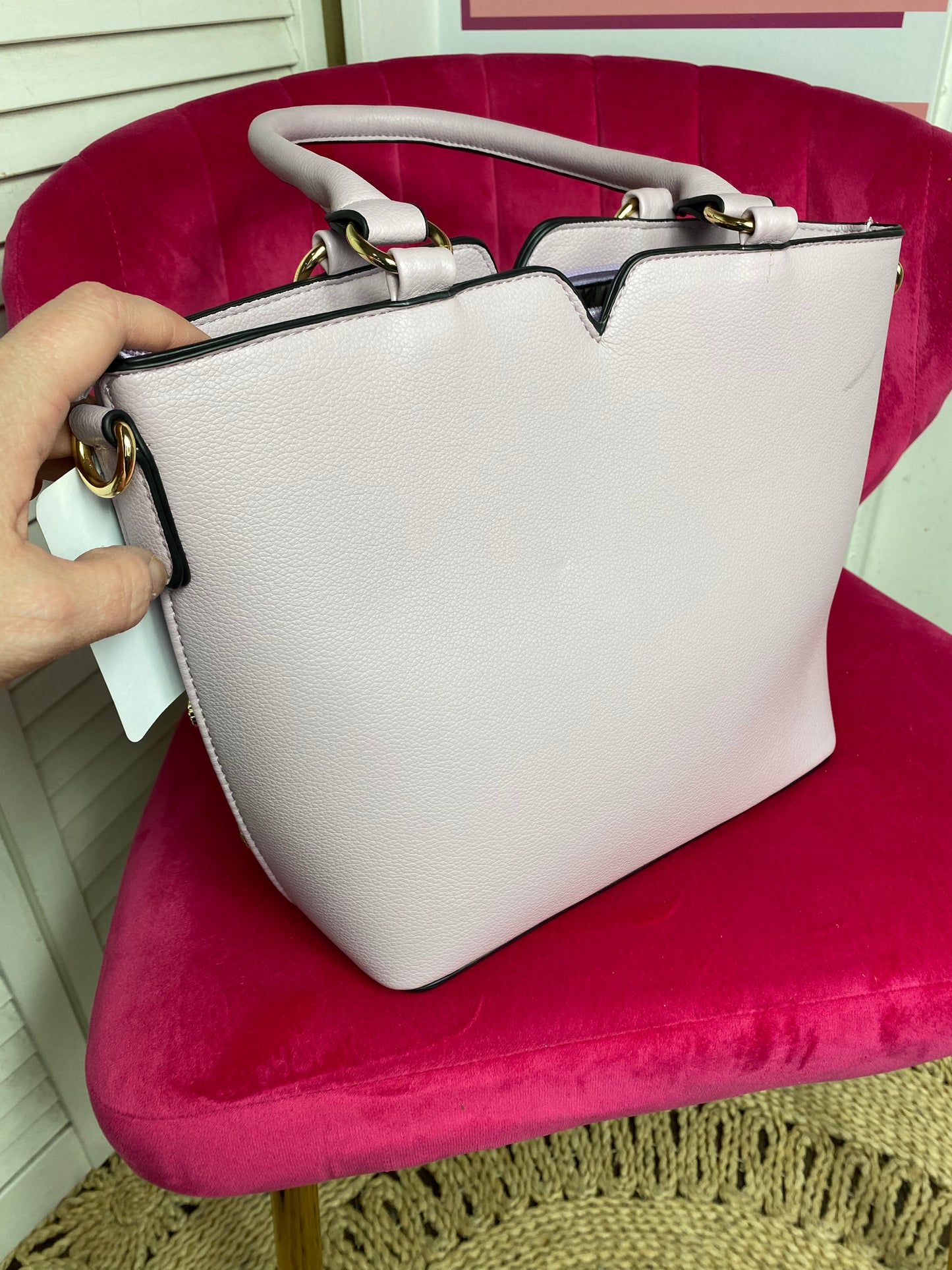Sac à bandoulière de taille moyenne avec bandoulière et strass