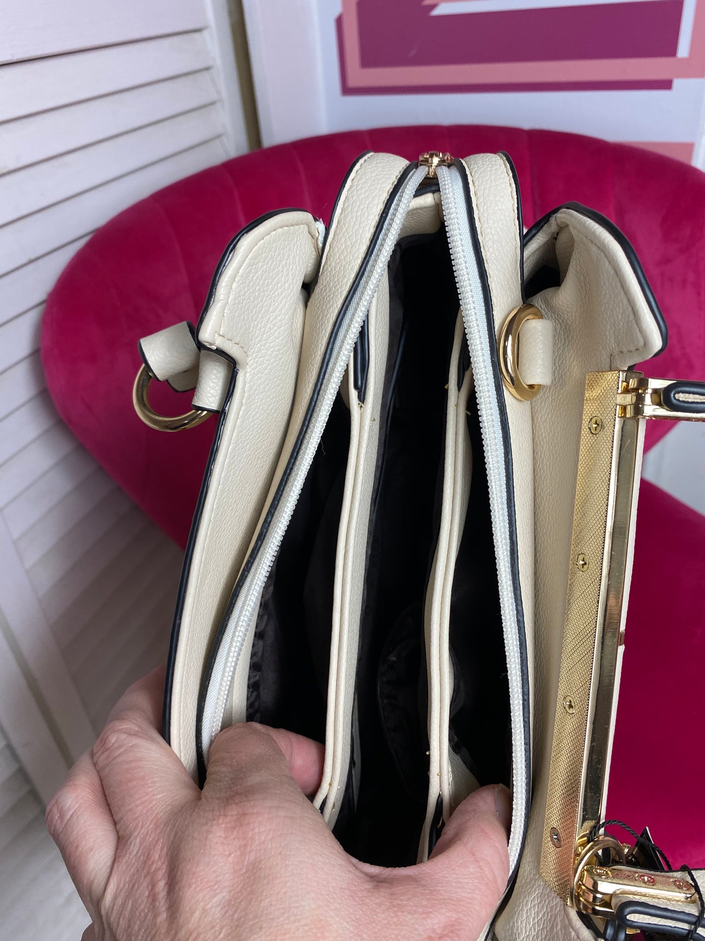 Bolso tipo cartera con diamantes de imitación (2 colores)