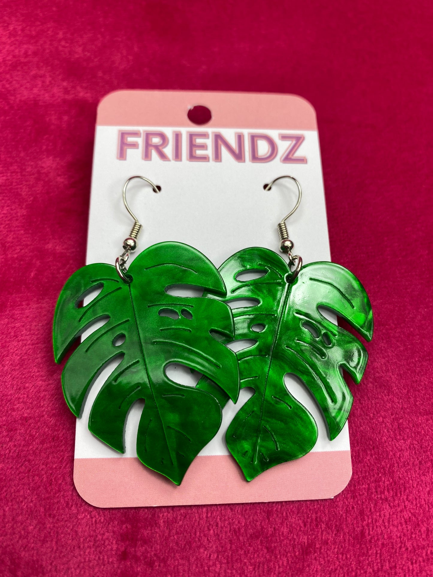 Monstera Leaf Earrings