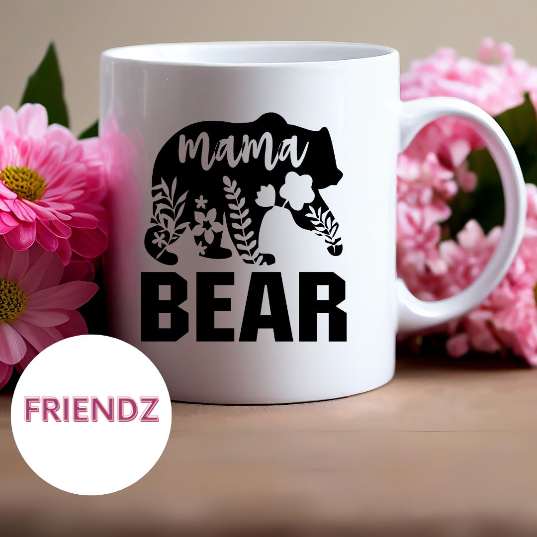 Mama Bear Mug 15oz mug sublimation double sided design dishwasher safe