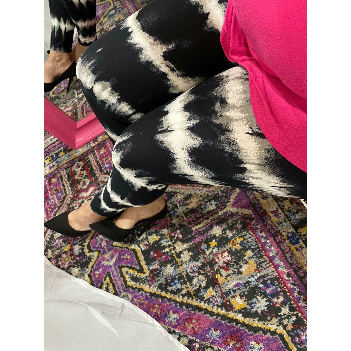 Leggings eléctricos con bloques de color