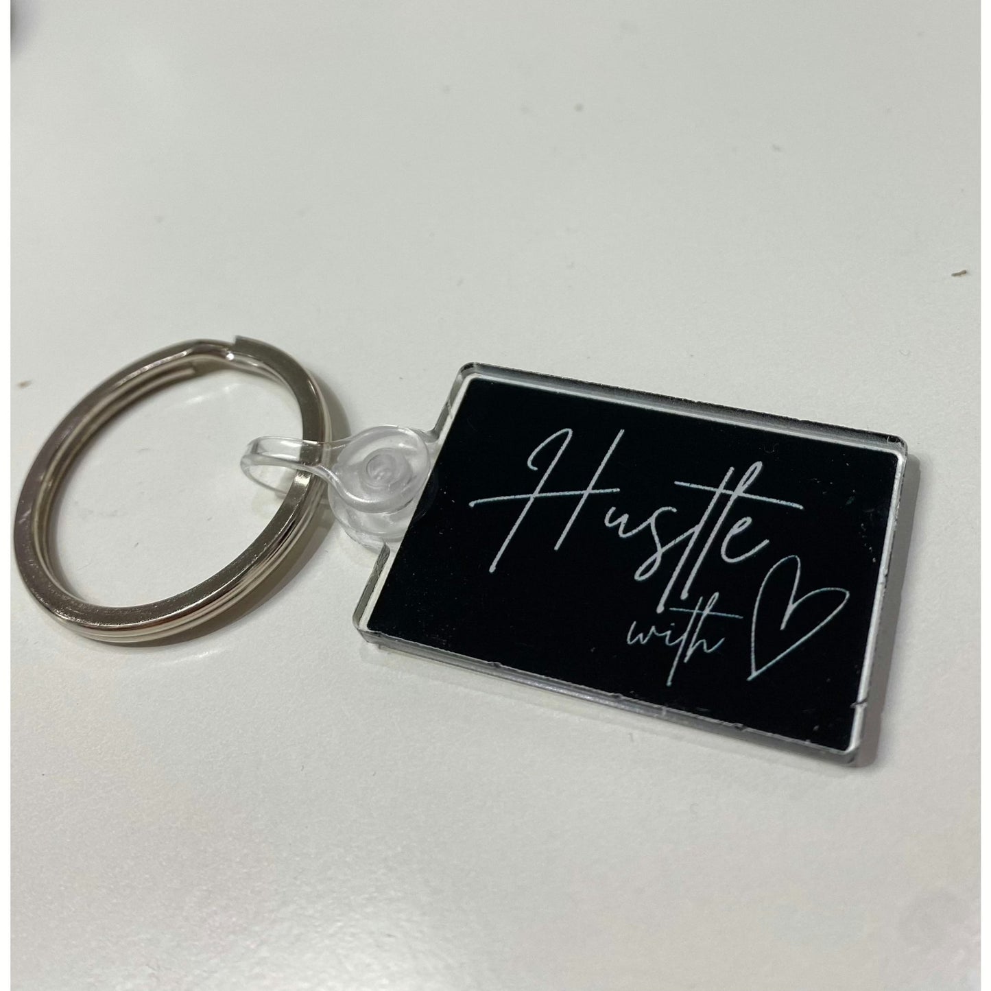 Hustle with Heart Keychain