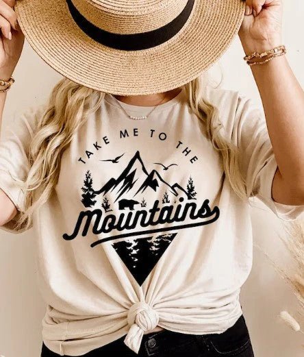 Llévame a la camiseta de las montañas