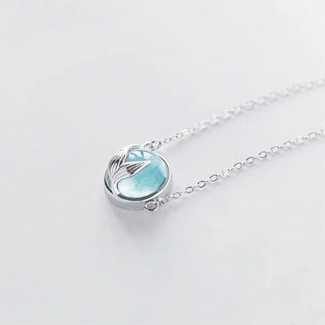 Collar Cuento Pez Sirena Plata 925