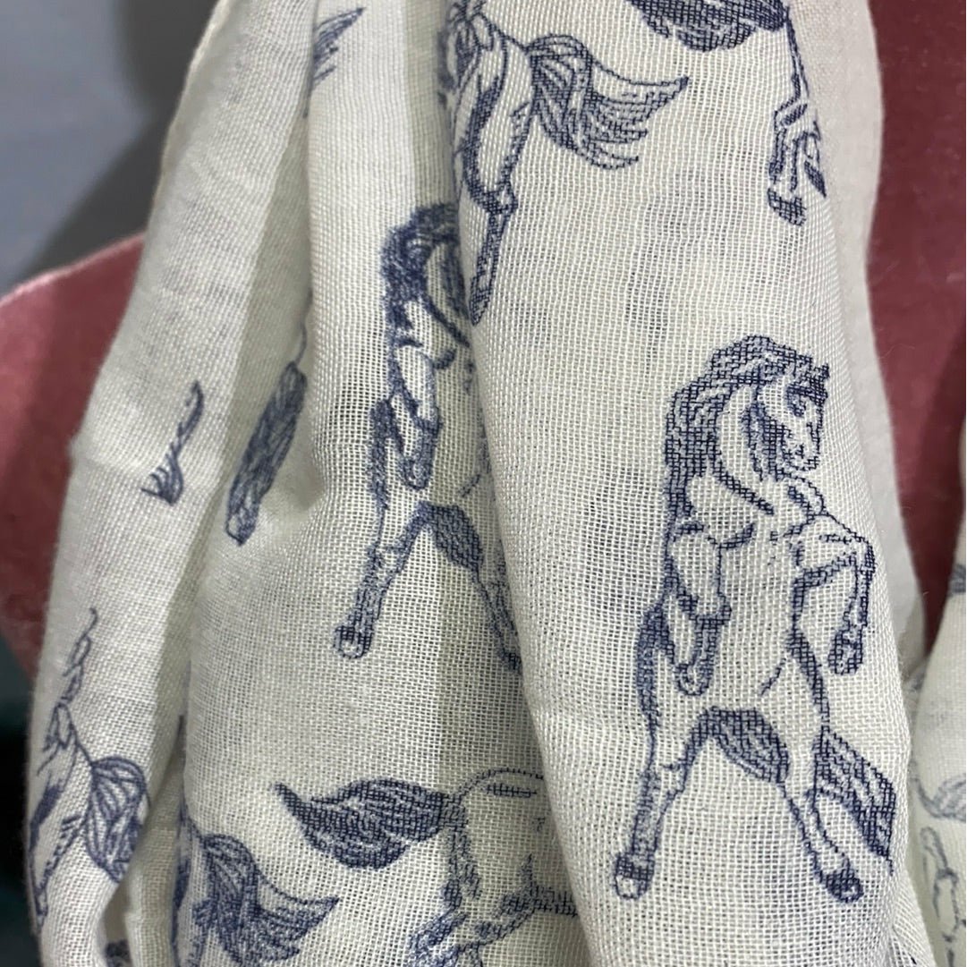 Bufanda Infinity Caballo Marfil o Gris