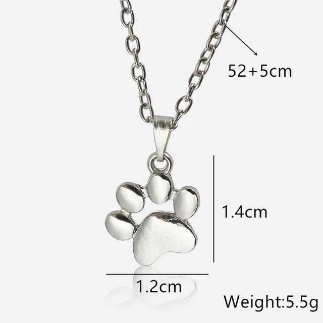 Silver/ Gold Plated Paw Necklace