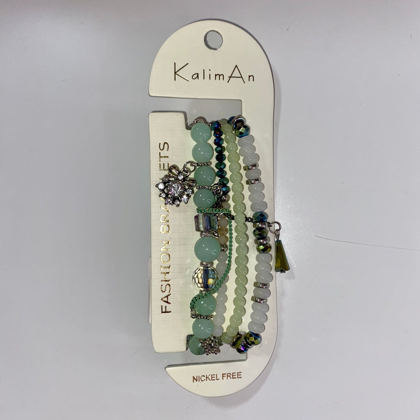 Conjunto de pulsera apiladora de piedras preciosas