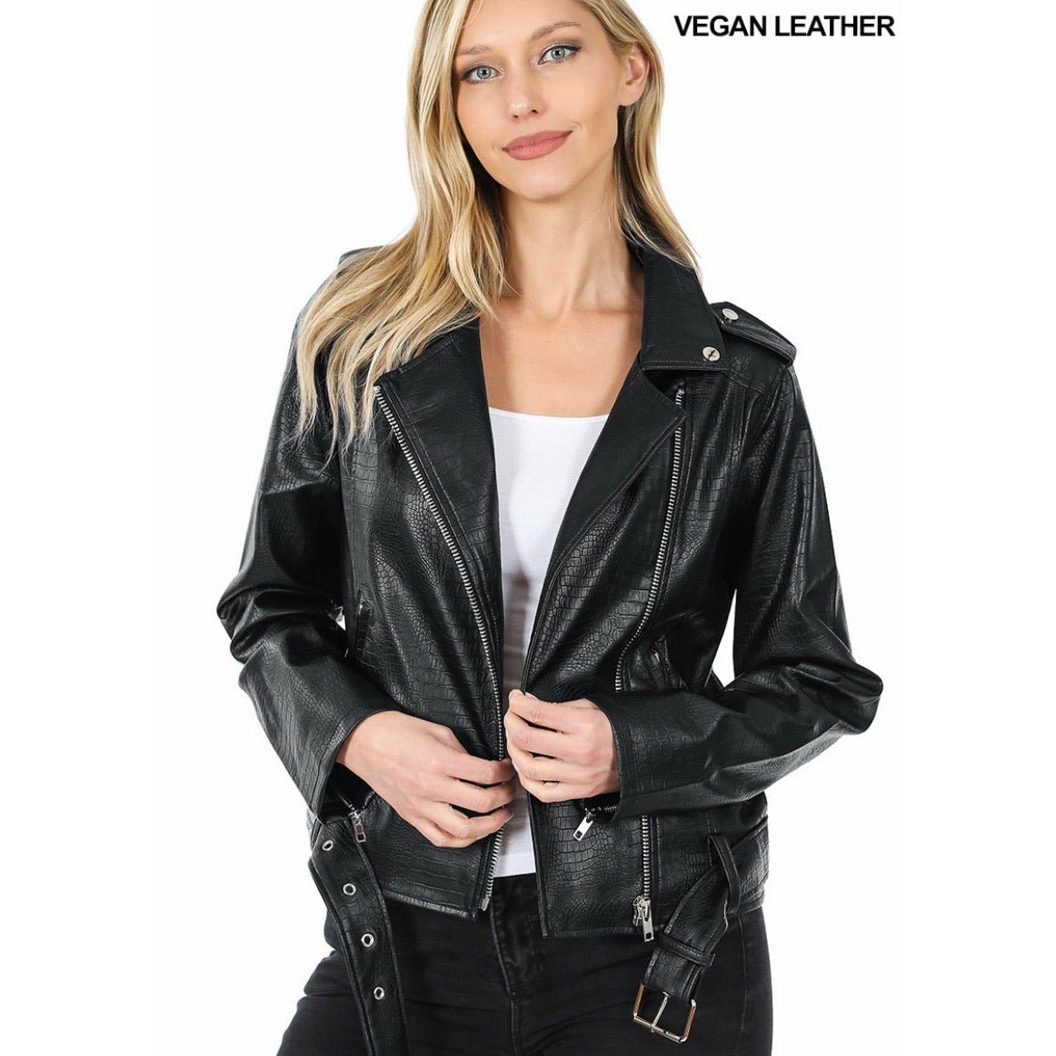 Chaqueta Moto En Relieve