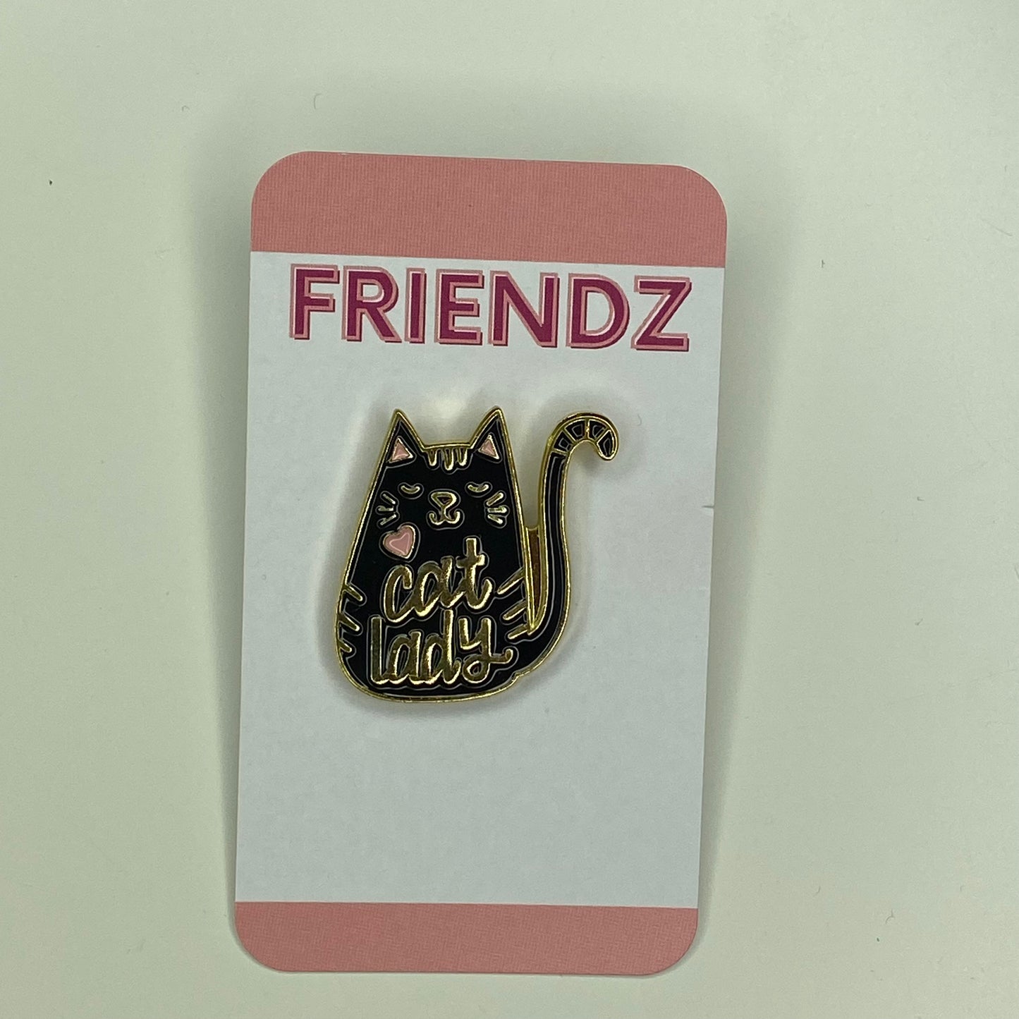 Épingle d’émail de dame de chat