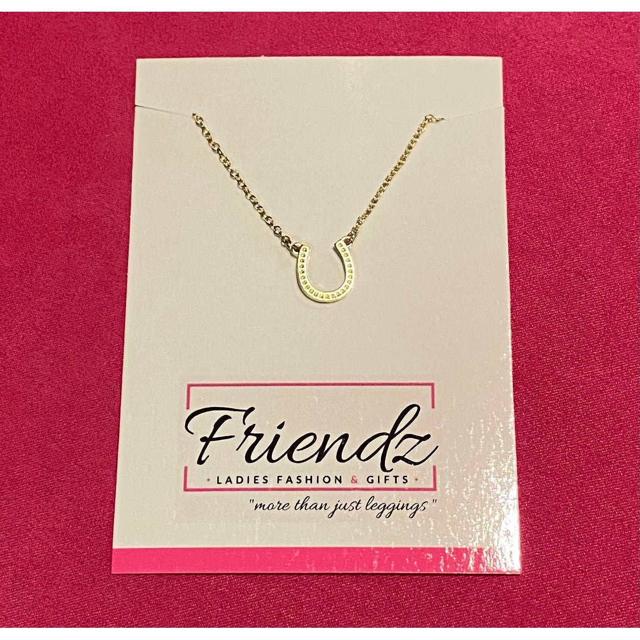 Horseshoe Plated Silver Gold Necklace