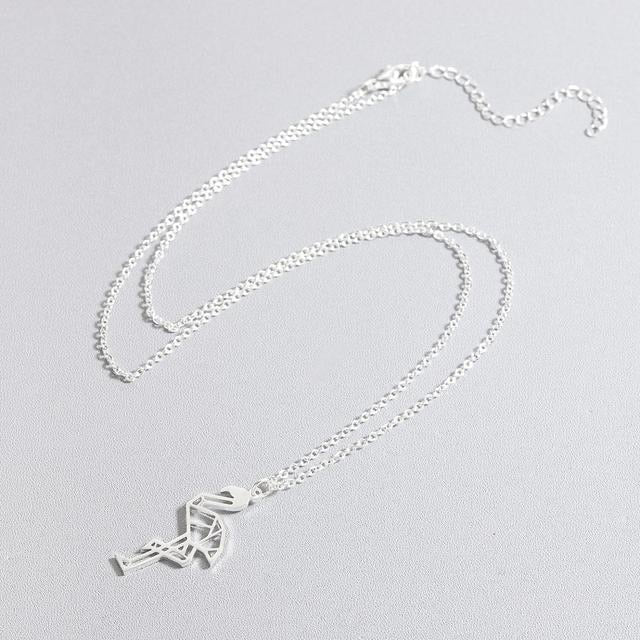 Silver/ Gold Plated Flamingo Necklace