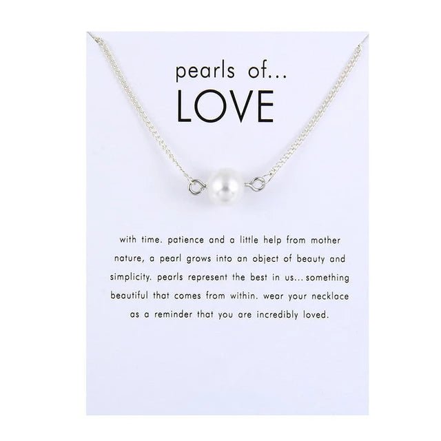 Collar Perlas de AMOR