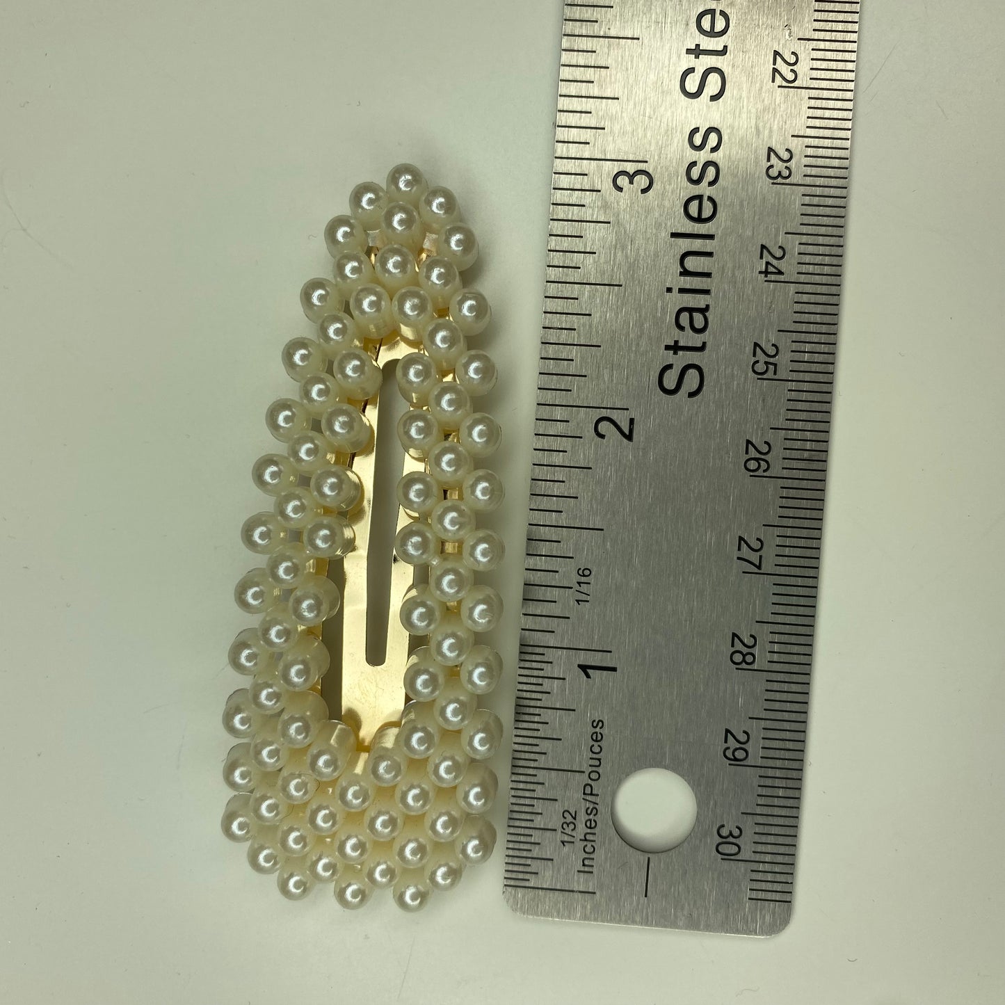 Pinza para el pelo con broche de perla