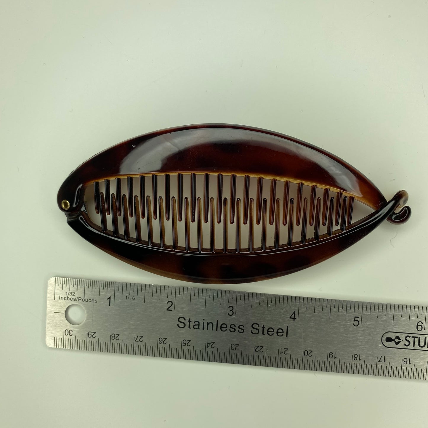 Barrette à cheveux banane poisson rétro
