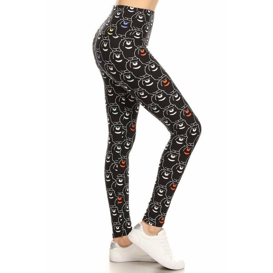 Bear Print Adult Leggings