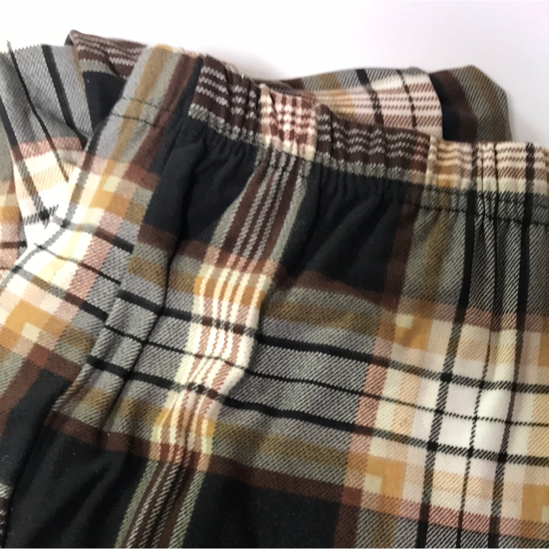 Brown Plaid Leggings