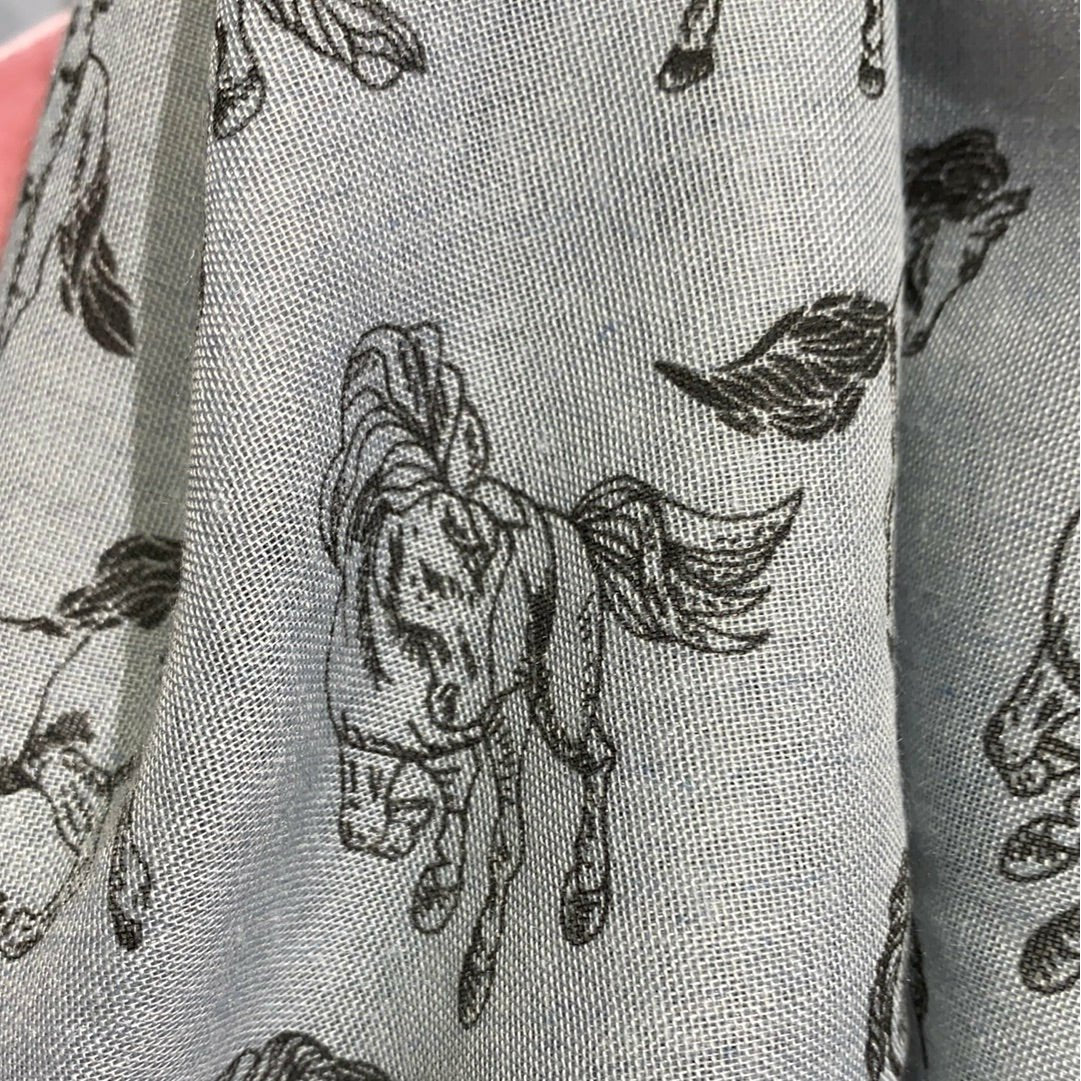 Bufanda Infinity Caballo Marfil o Gris