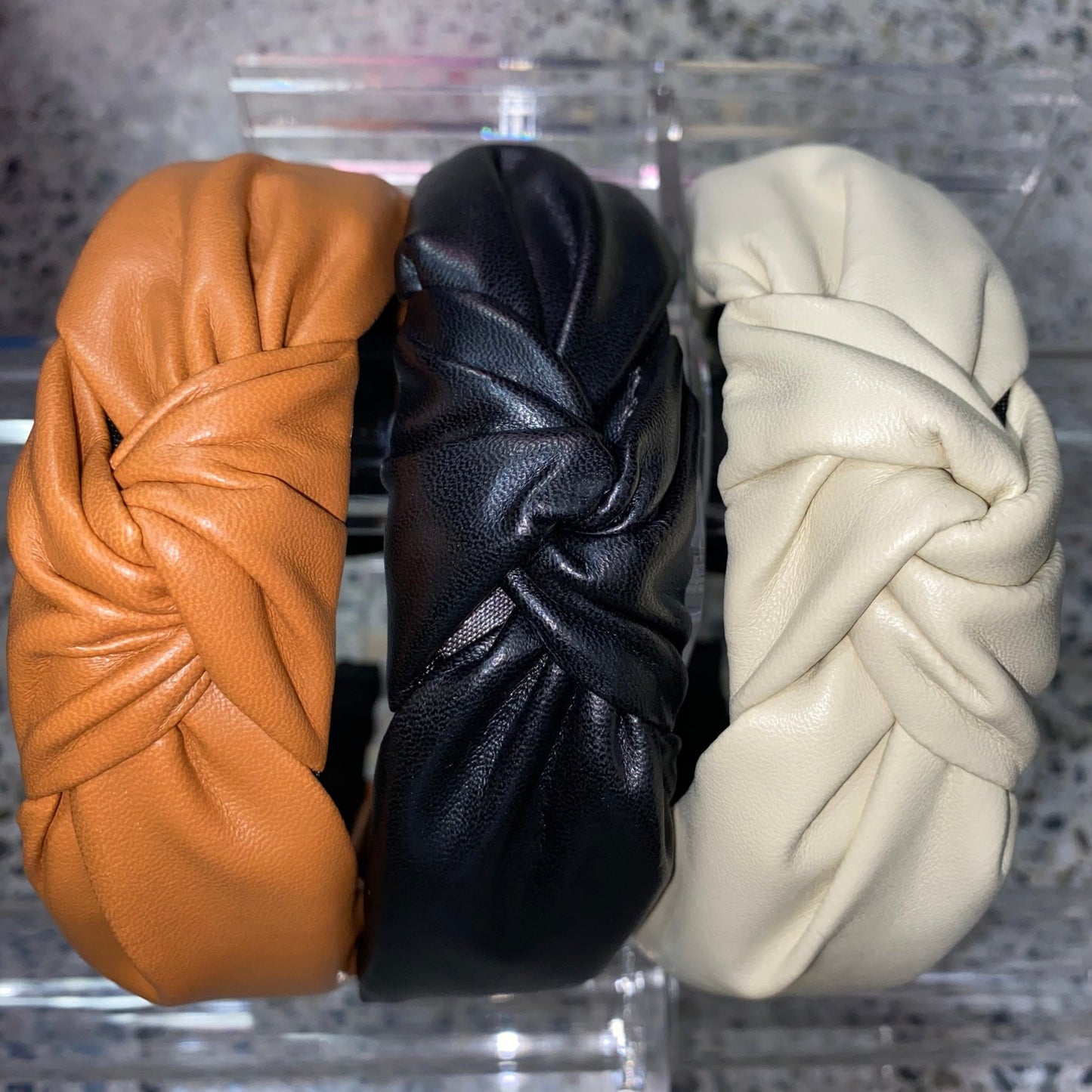 Leather Hair Knot Headband | 3 Colours