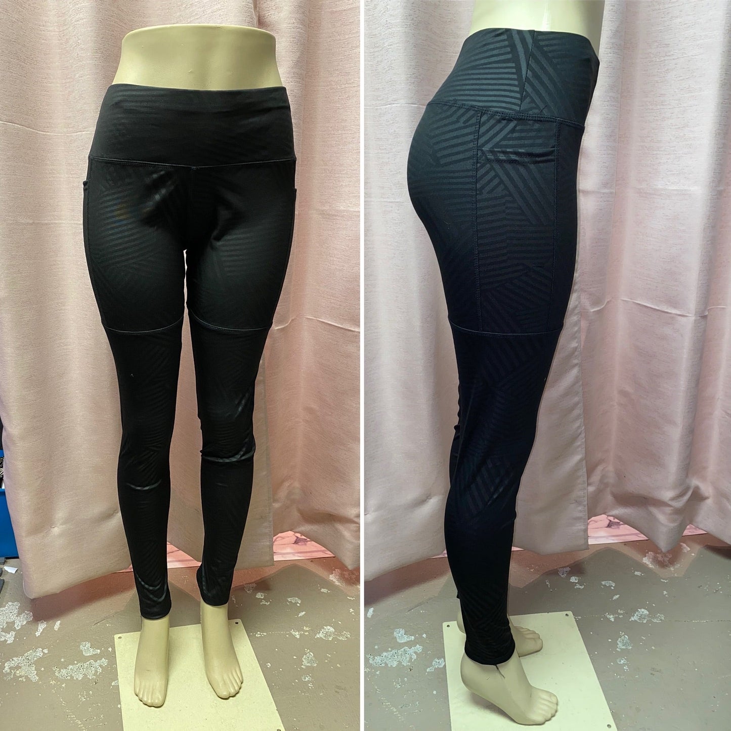 Leggings deportivos con bolsillo hexagonal