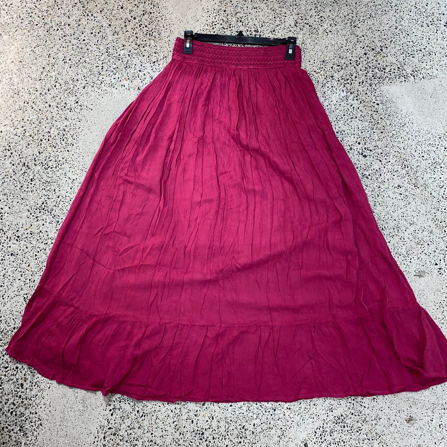 FINAL SALE Solid Maxi Skirt Full Length