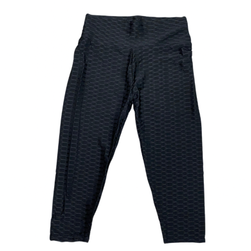 Legging Capri uni en nid d'abeille pour adulte
