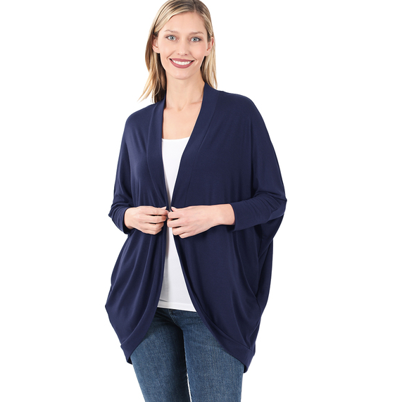 NAVY - Haut cardigan cache-cœur Cocoon