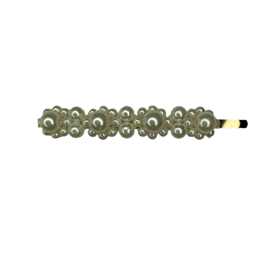 Large Pearl Gold Hair Pin