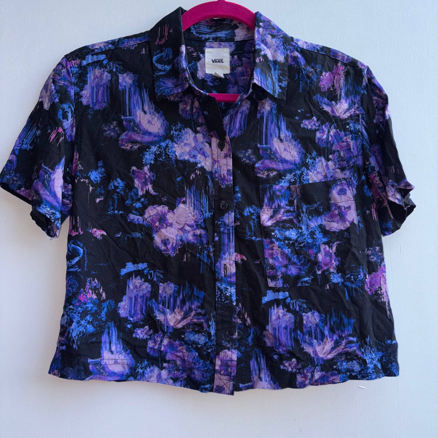 VANS Purple Cabbie Crop Top XS
