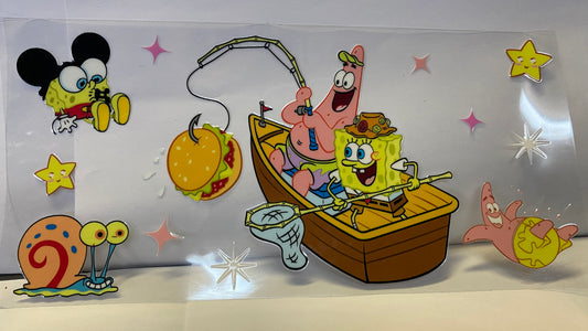 Sponge Bob & Patrick Fishing CUP WRAP