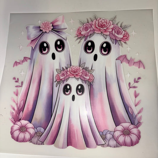 HALLOWEEN | Ghosts Trio Pink purple