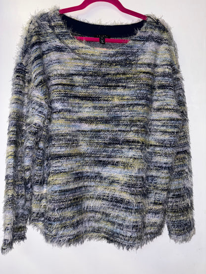 Tribal Soft Lux Eyelash Knit Sweater Top 1052