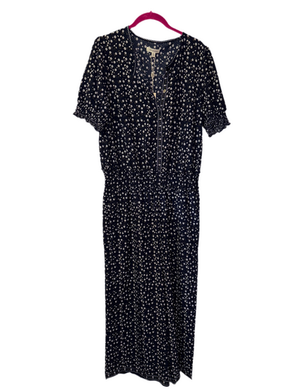 FINAL SALE Blue Floral Romper Jumpsuit