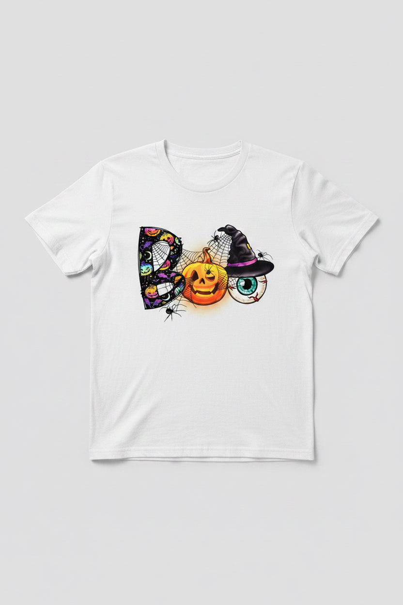 HALLOWEEN Boo theme ADULT GRAPHIC TEE