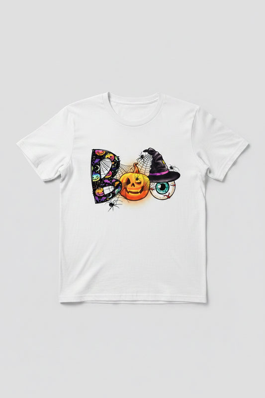 HALLOWEEN Boo theme ADULT GRAPHIC TEE