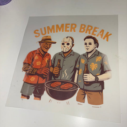 BBQ BOYS SUMMER BREAK SHIRT TRANSFER
