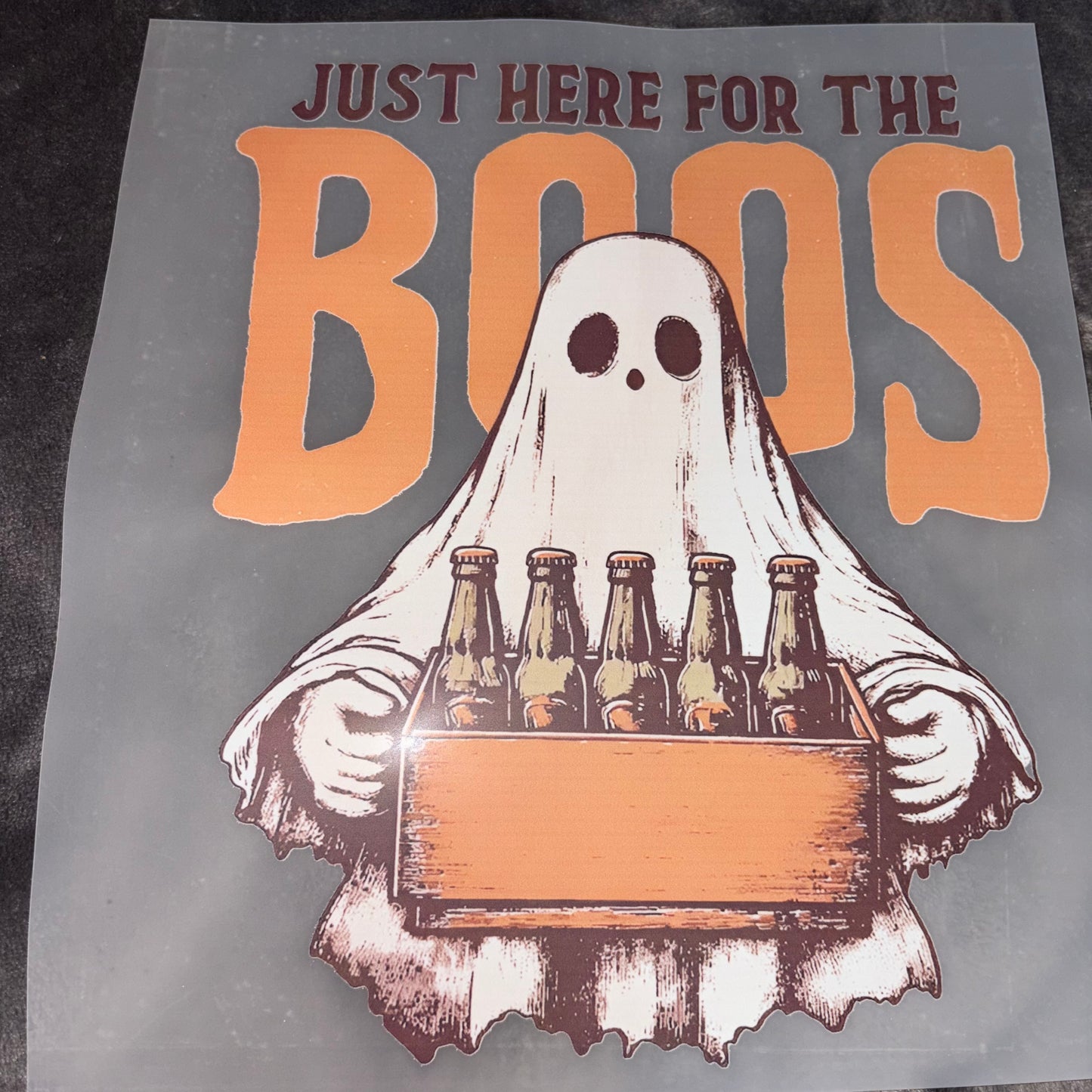 HALLOWEEN | Just Here for BOOS Ghost Shirt Transfer