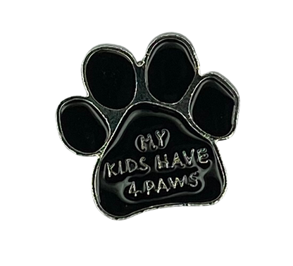 My pets have 4 Paws Dogs and Cats Enamel Lapel PinPin