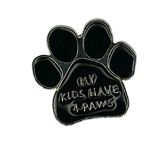 Broche en émail 4 pattes (chien/chat)