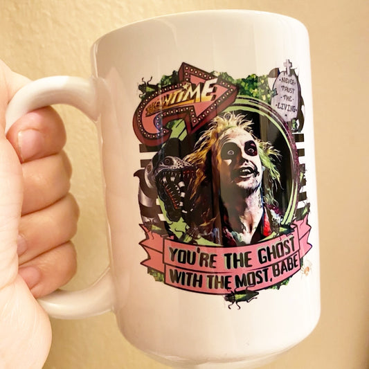 Beetle Juice Halloween Mug