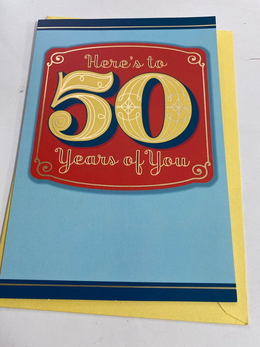 Carte de voeux pour le 50e anniversaire