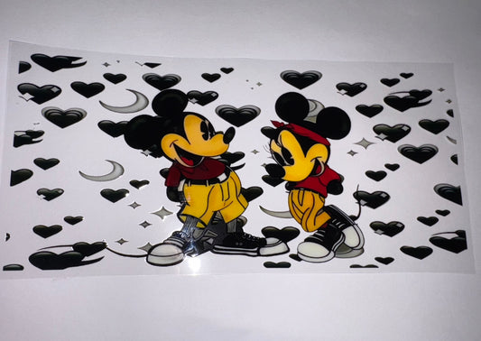 Mickey & Minnie Hearts CUP WRAP DIY