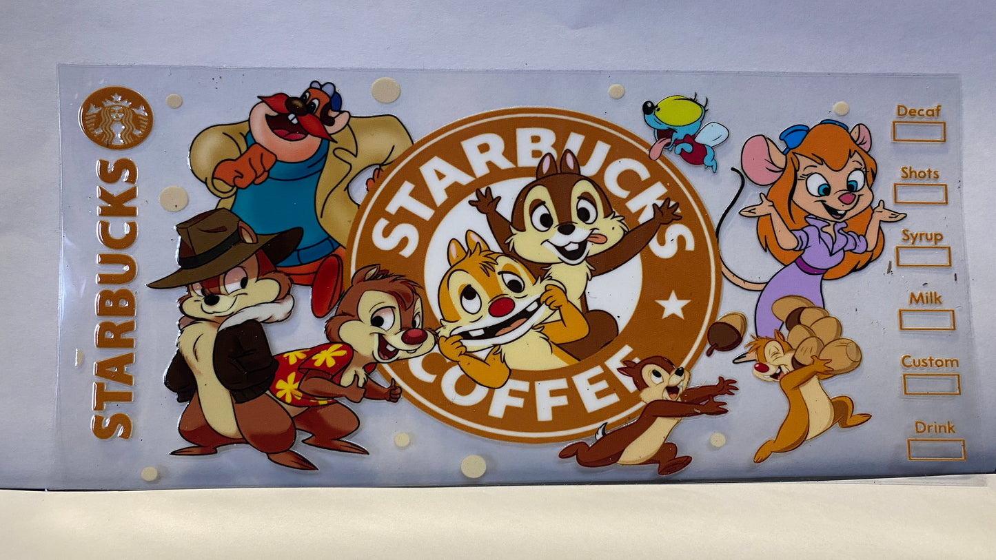 Chip & Dale Chipmunks CUP WRAP